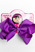 PURPLE BOW WITH CLIP