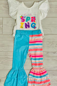 Infant Spring Ruffle Pants Set
