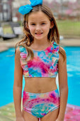 Watercolor Tie Dye Bikini Swimsuit