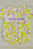 Little Sister Embroidered Romper