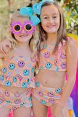 Peach Smiles & Daisy Bikini Swimsuit