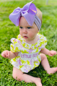 Little Sister Embroidered Romper