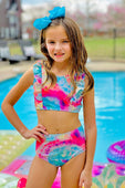 Watercolor Tie Dye Bikini Swimsuit