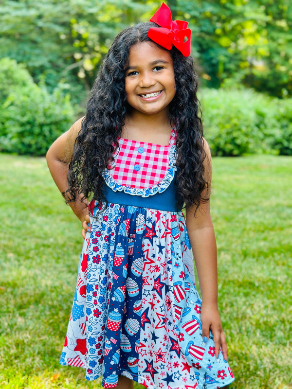 Freedoms Sweet Cupcake Twirl Dress – Ruffle Girl