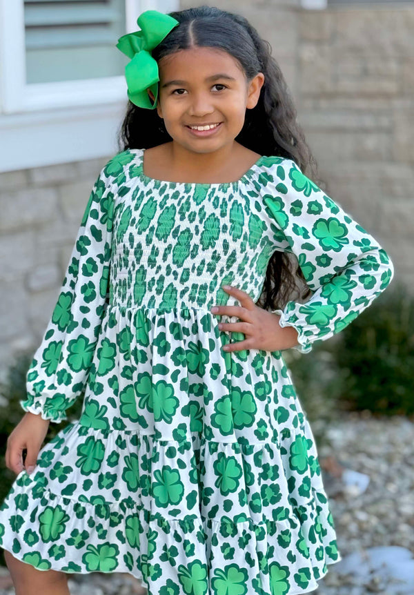 Shamrock Ruched Top Twirl Dress Shamrock Ruched Top Twirl Dress