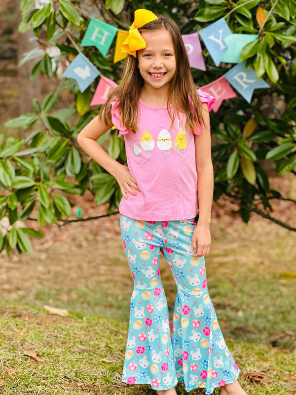 Easter Bunny & Friends Bell Pants Set