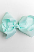 SOFT MINT BOW WITH CLIP