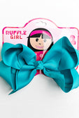 TURQUOISE BOW WITH CLIP