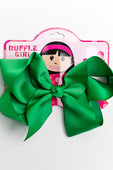 GREEN BOW WITH CLIP