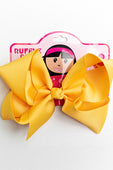GOLD YELLOW BOW WITH CLIP